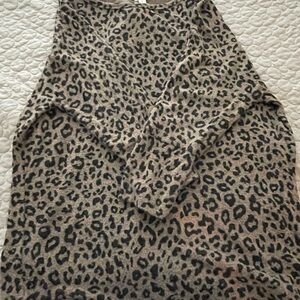 Market & Spruce Animal Print Knit Top